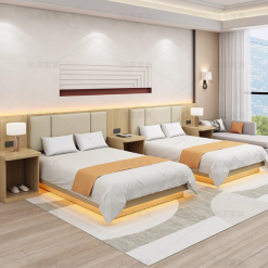 Hotel furniture standard room full set single room hotel special bed homestay simple modern room hotel double furniture bed