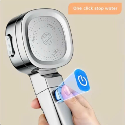 Pressurized Water Purifying and Filtering Showerhead